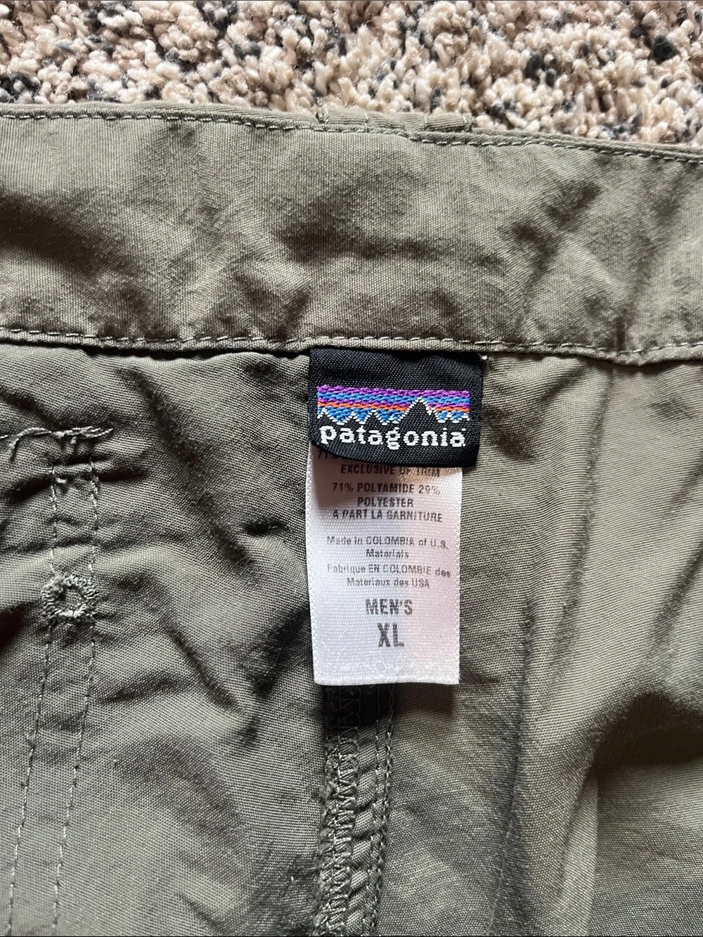 Patagonia Olive Green Cargo Pants - Utility Style